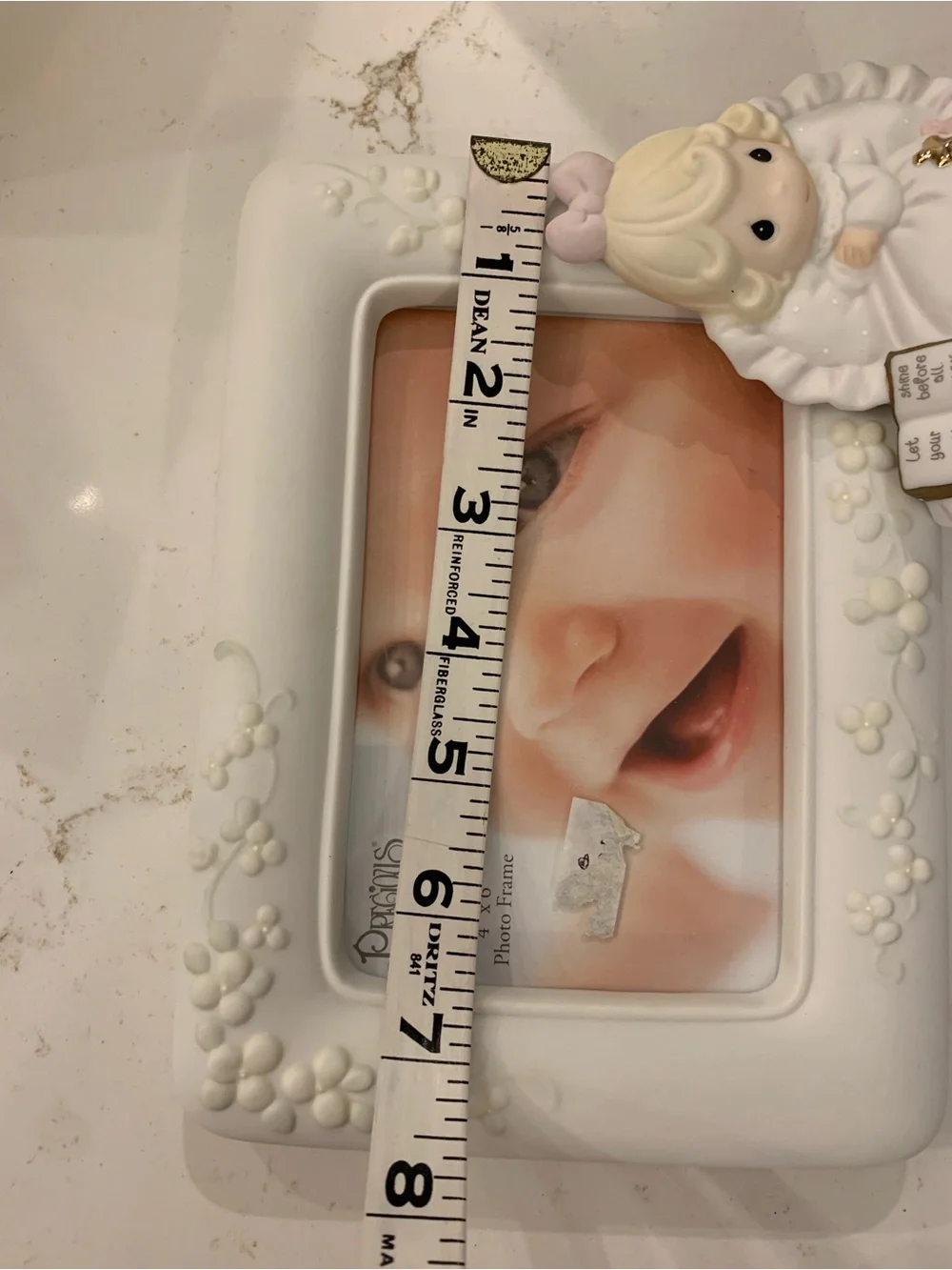 Precious Moment Girl Baptism/Christening Picture Frame NEW With Box 4